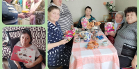 Поздравление получателей социальных услуг на дому с Международным женским днем 8 марта! - Малосердобинский район