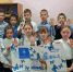 Волонтеры Дома детского творчества приняли участие в акции #ПензаЗажгиСиним - Малосердобинский район
